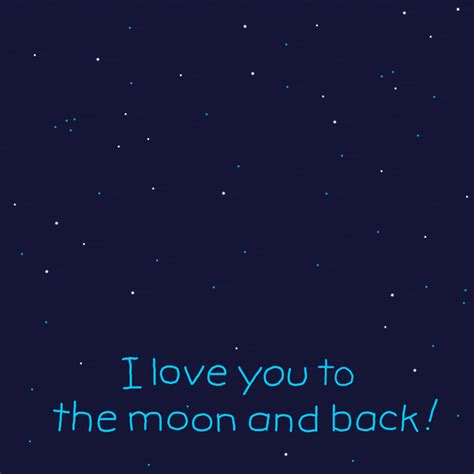 FREE UK delivery. . I love you to the moon and back gif
